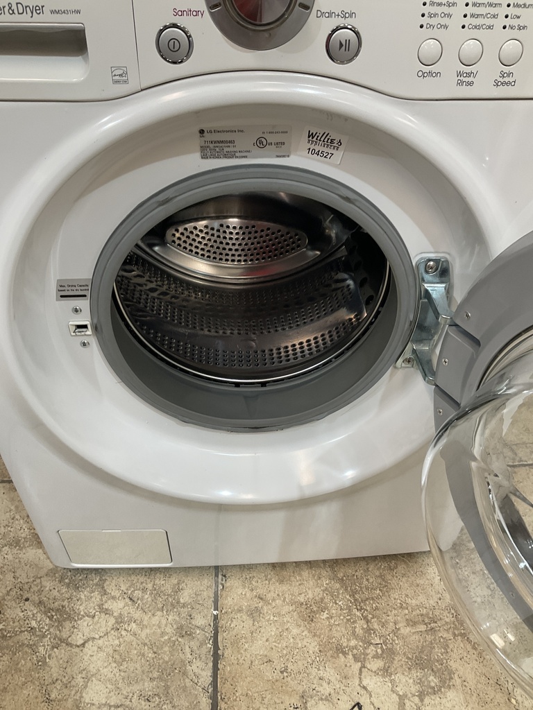 Lg Used Combo Washer/Dryer Front-load 23 1/2” (White) 