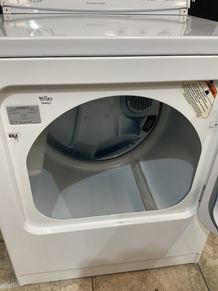 KitchenAid Used Electric Dryer 29inches {3 prong} (White) 