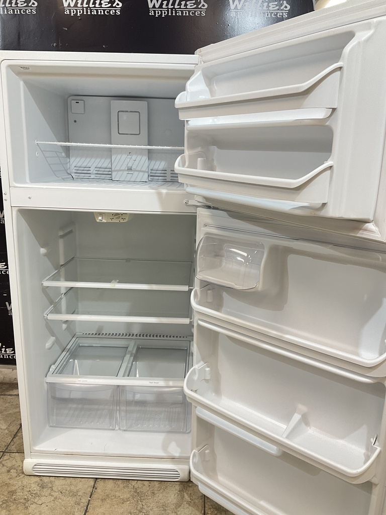 Frigidaire Used Refrigerator Top and Bottom 30x66 (white) 