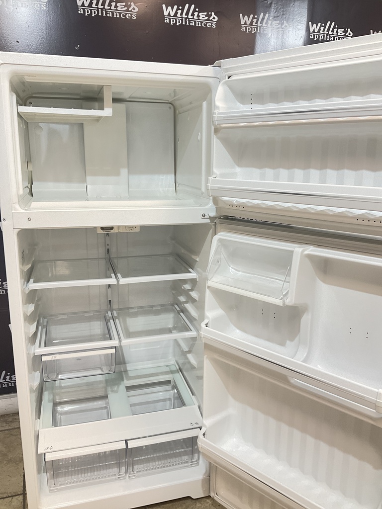 Ge Used Refrigerator Top and Bottom 28” x 64 1/2” (white) 