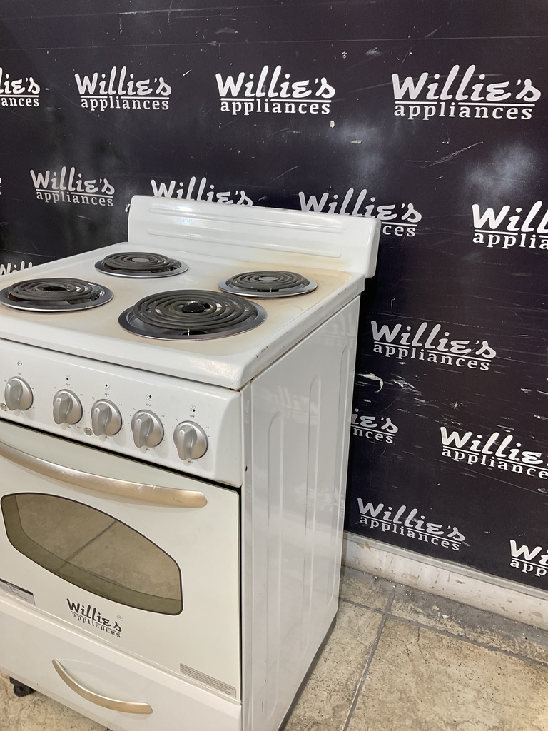 Willie’s Used Electric Stove 220volts (40/50 AMP) 23 1/2” {3 prong} (White)  