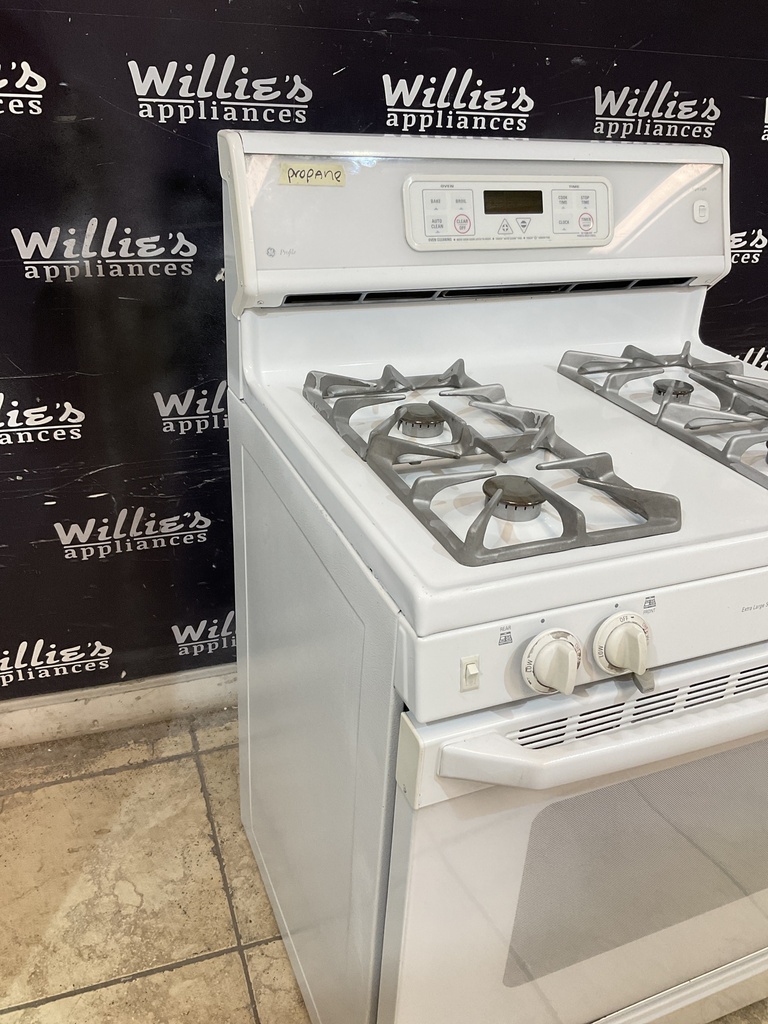 Ge Used Gas Propane Stove 30inches (white) 