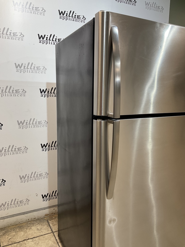 Frigidaire Used Refrigerator Top and Bottom 30x66 (Stainless Steel)