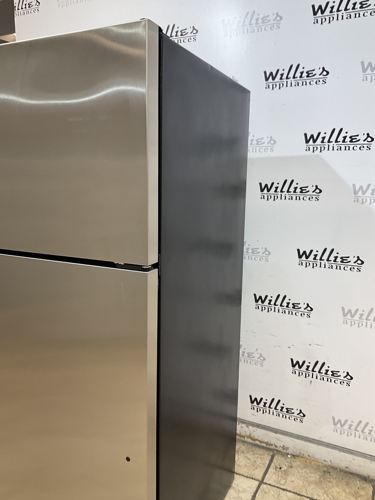 Ge Used Refrigerator Top and Bottom 29 1/2 x 66 1/2” (Stainless Steel) 