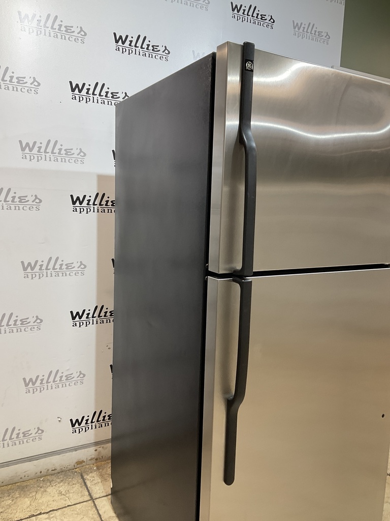 Ge Used Refrigerator Top and Bottom 29 1/2 x 66 1/2” (Stainless Steel) 