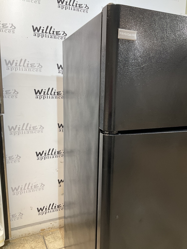 Frigidaire Used Refrigerator Top and Bottom 30x65 1/2” (Black)