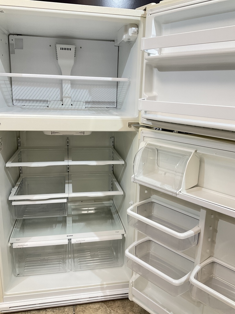 Kenmore Used Refrigerator Top and Bottom 33x66 1/2” (Bisque) 