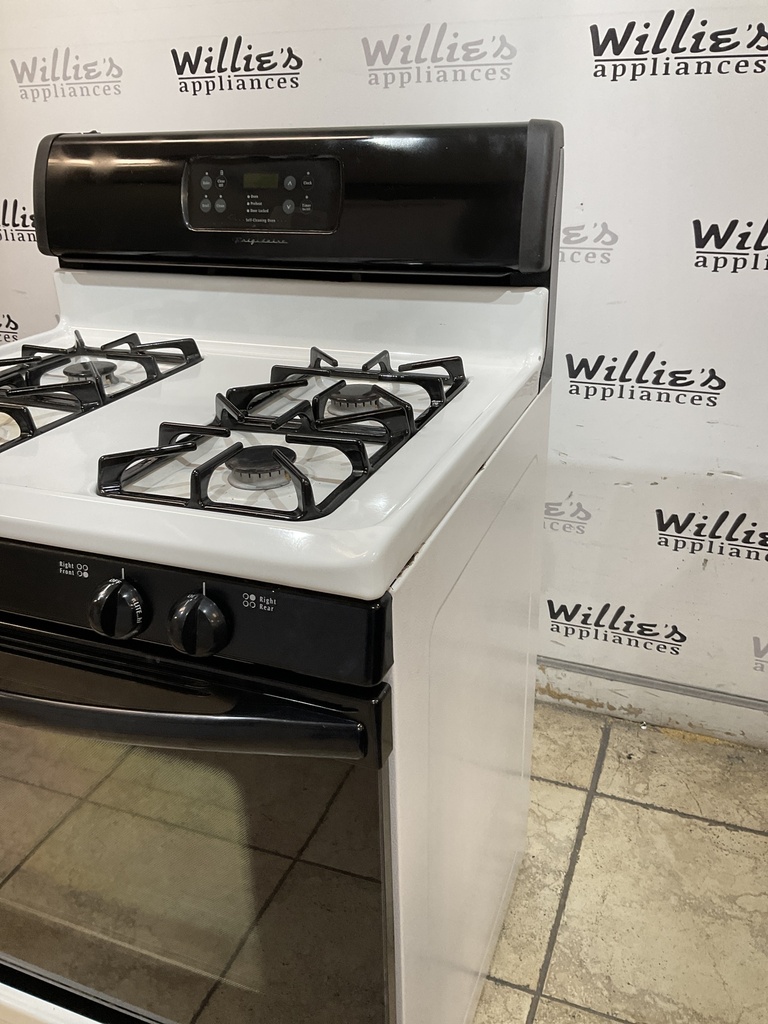 Frigidaire Used Natural Gas Stove 30inches (White/Black) 