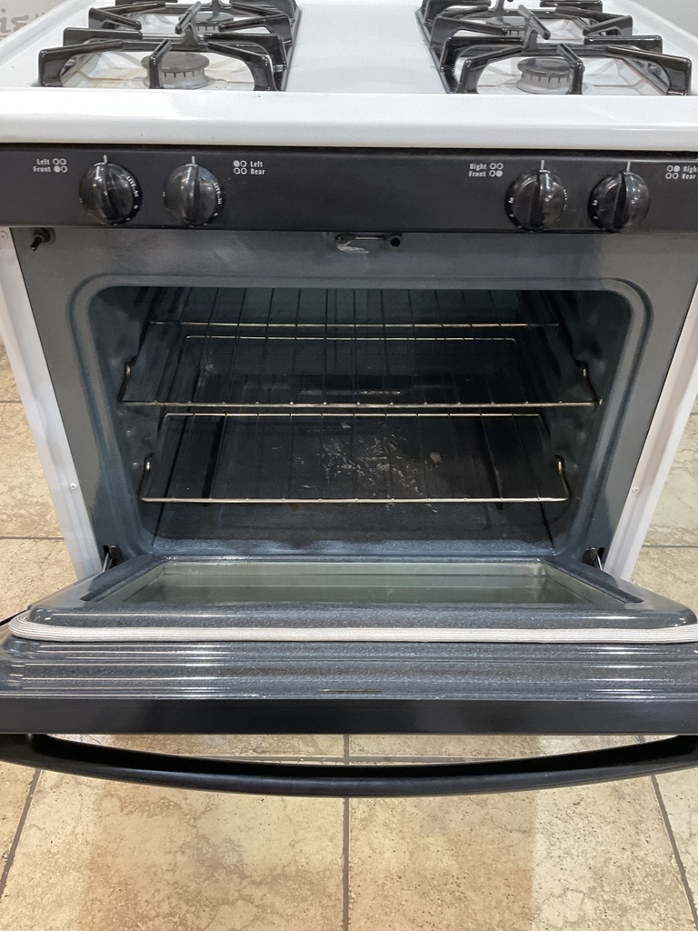 Frigidaire Used Natural Gas Stove 30inches (White/Black) 