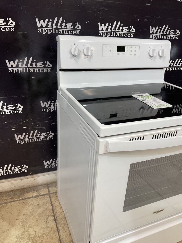 Whirlpool Used Electric Stove 220volts (40/50 AMP) 30inches {3 prong} (White) 