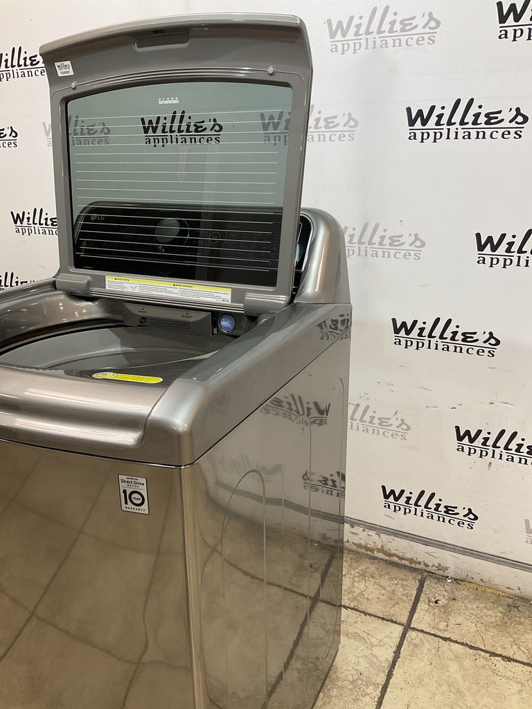 Lg Used Washer Top-load 27inches (Stainless Steel) 