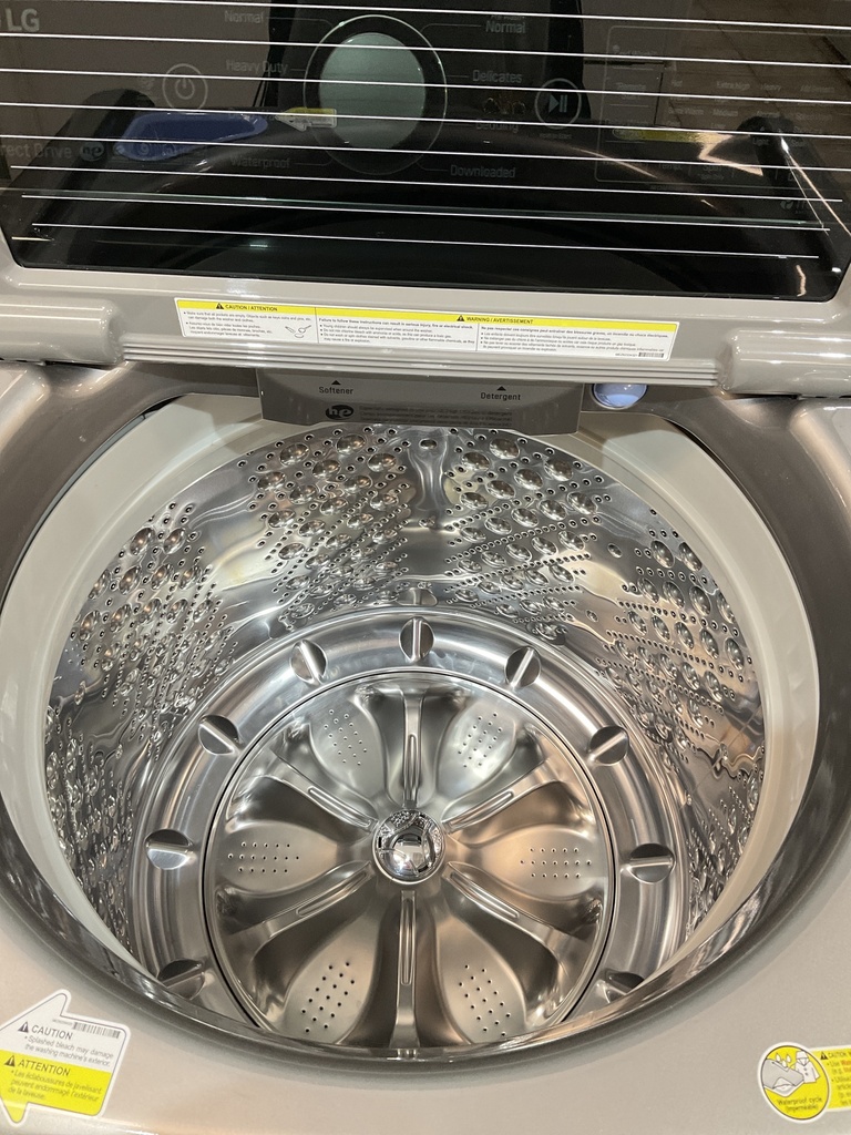Lg Used Washer Top-load 27inches (Stainless Steel) 