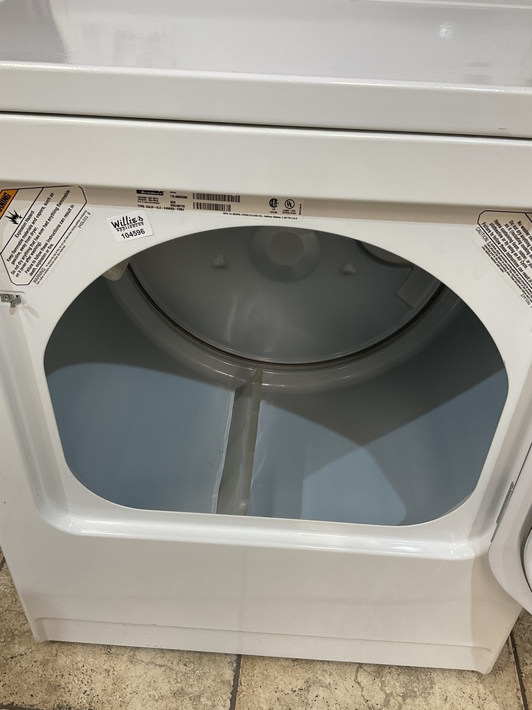 Kenmore Used Electric Dryer 220volts (30 AMP) 29inches {3 prong} (White) 