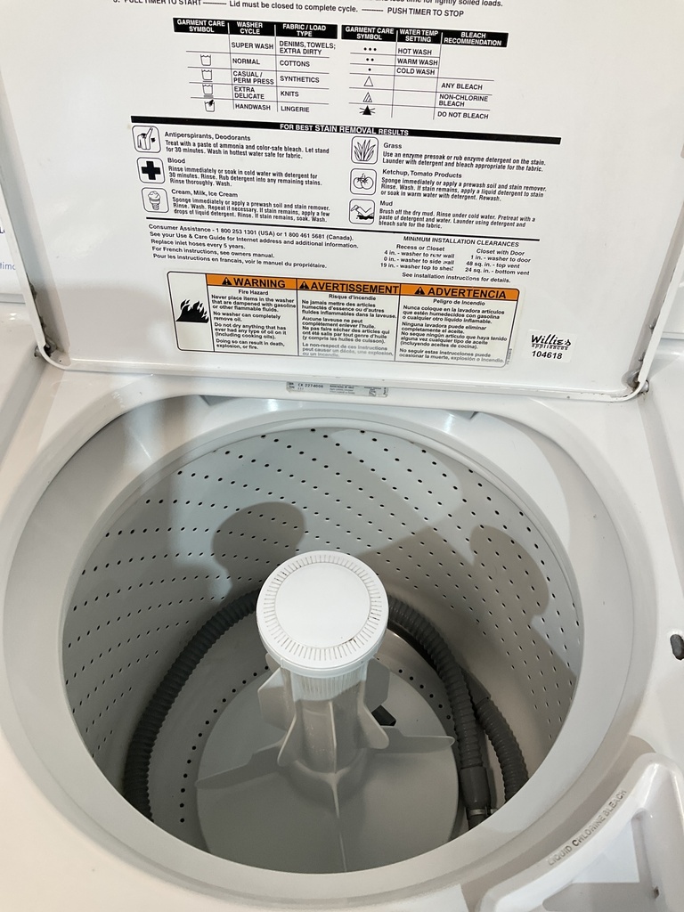 Whirlpool Used Washer Top-load 27inches (White) 