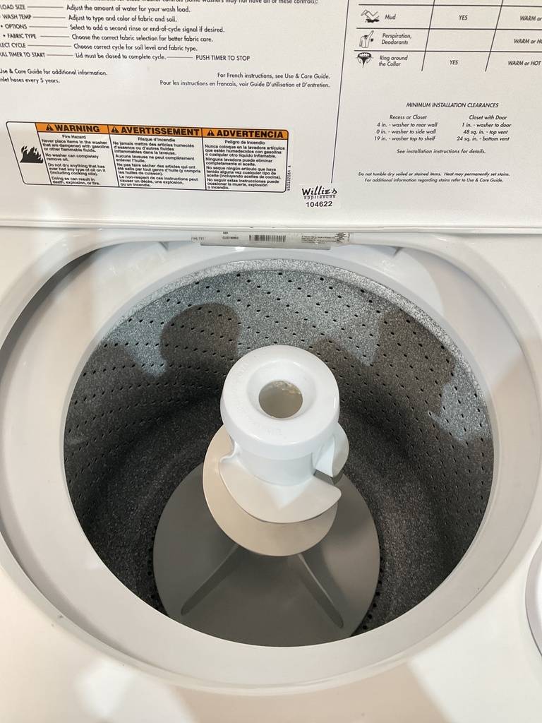 Whirlpool Used Washer Top-load 27inches (White) 