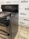 Ge Used Natural Gas Stove Double Oven 30inches (Black) 
