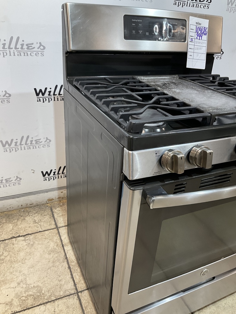Ge Used Natural Gas Stove 30inches (Stainless Steel) 