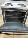 Whirlpool Used Electric Stove 30inches (40/50 AMP) 30inches {3 prong} (White/Black) 