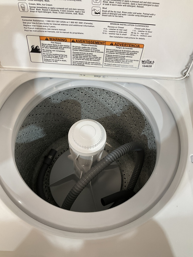 Whirlpool Used Washer Top-load 24inches (white) 