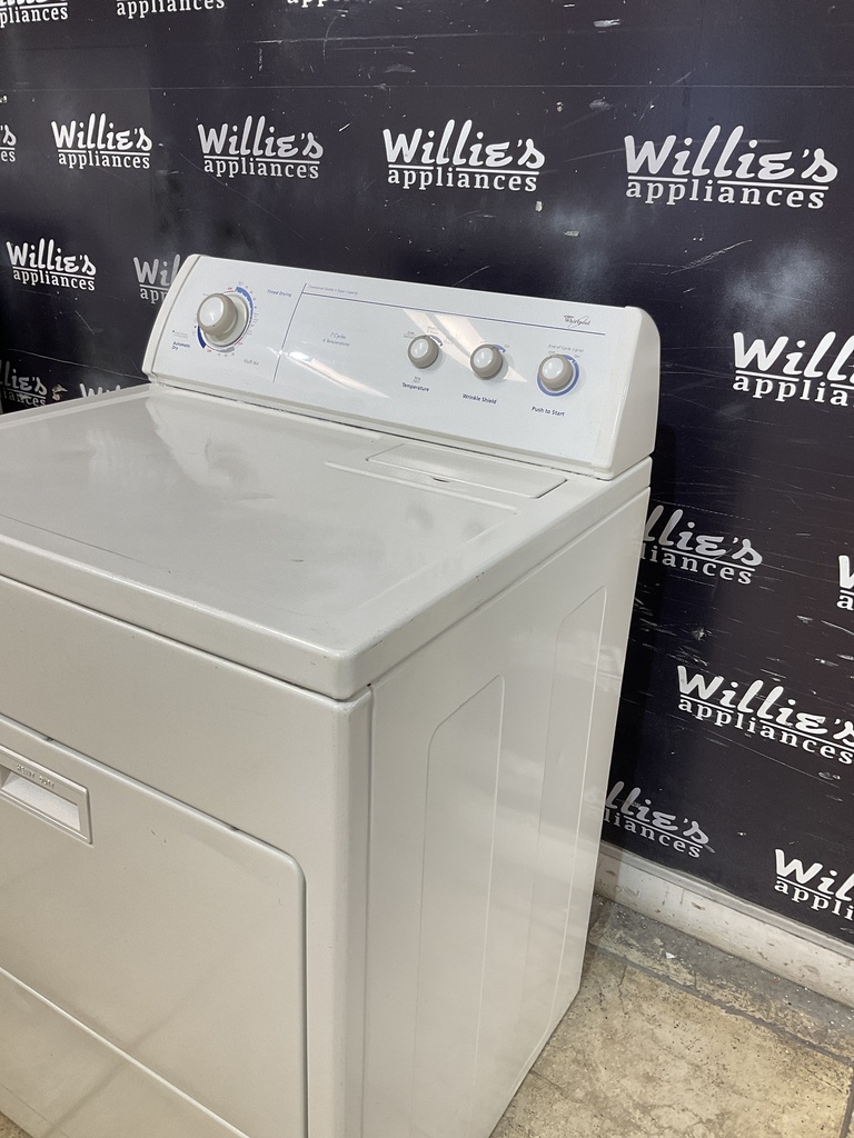 Whirlpool Used Electric Dryer 220volts (30 AMP) 29inches {3 prong} (White) 