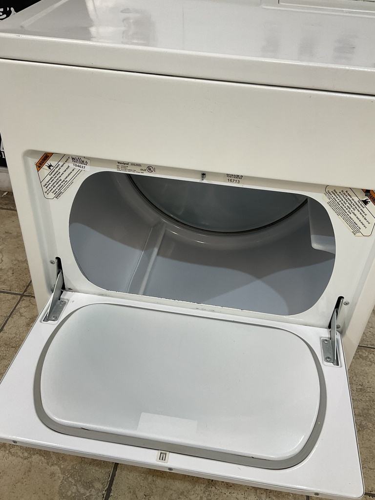 Whirlpool Used Electric Dryer 220volts (30 AMP) 29inches {3 prong} (White) 