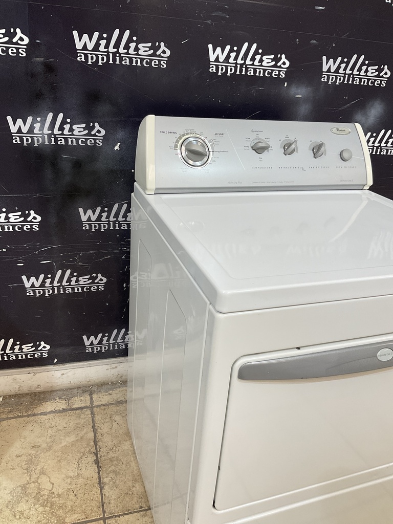 Whirlpool Used Electric Dryer 220volts (30 AMP) 27inches {3 prong} (White) 