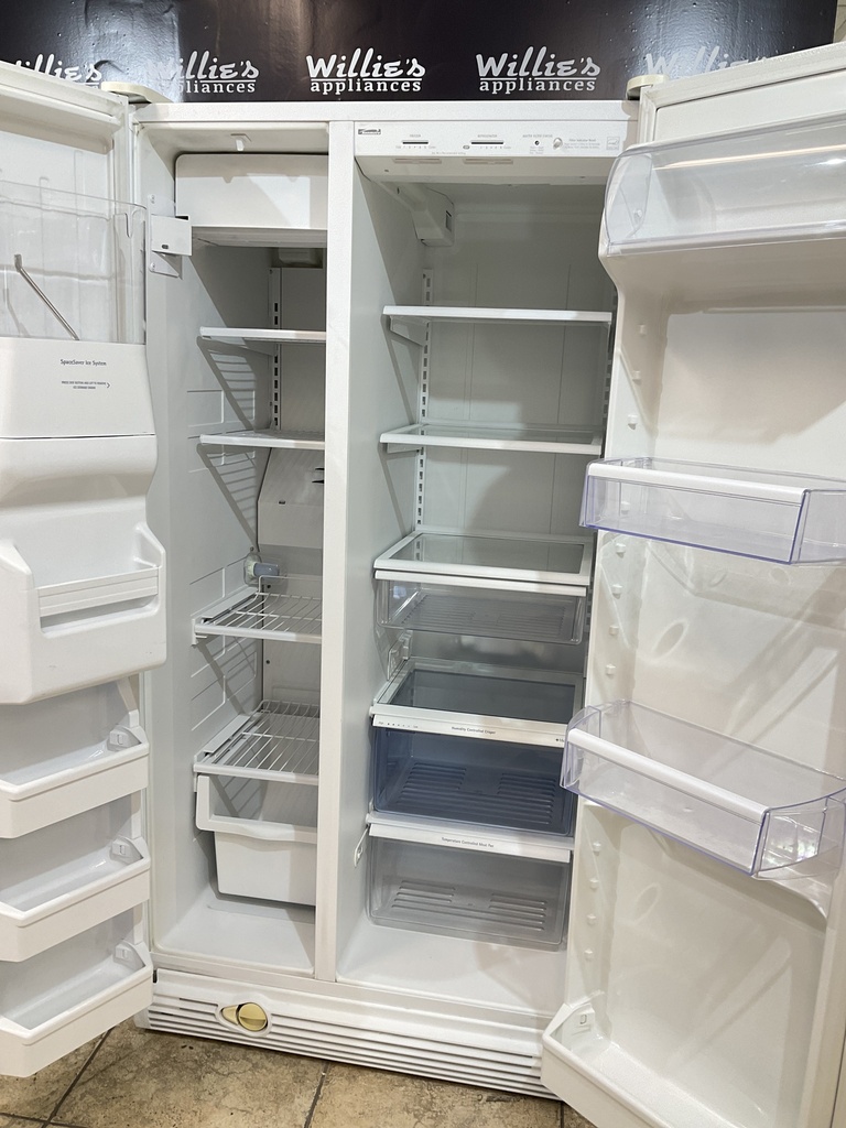 Kenmore Used Refrigerator Side by Side 36x69 1/2” (White) 