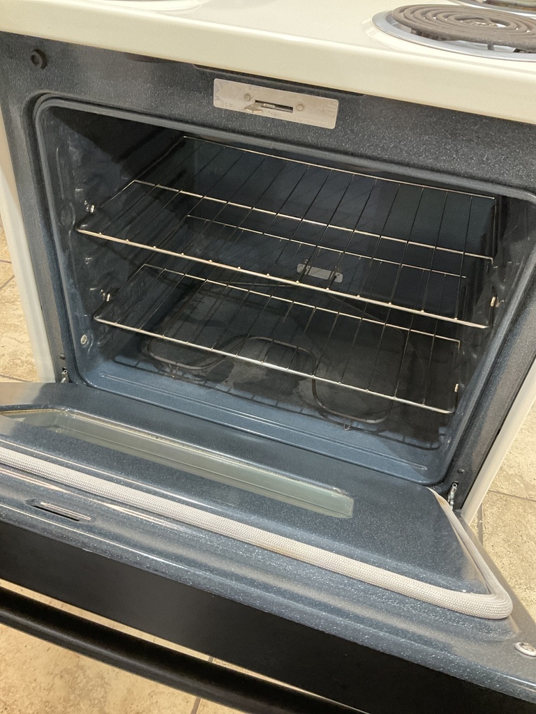 Ge Used Electric Stove 220volts (40/50 AMP) 30inches {no cord} (Bisque/Black) 