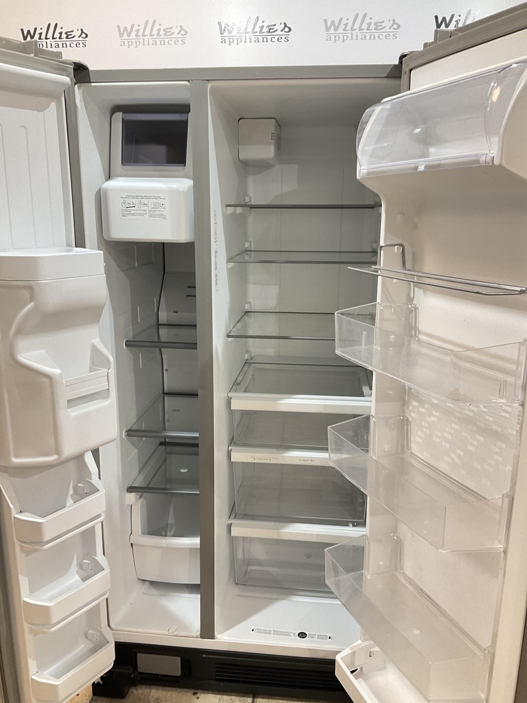 Whirlpool Used Refrigerator Side by Side 33x67 (Stainless Steel) 