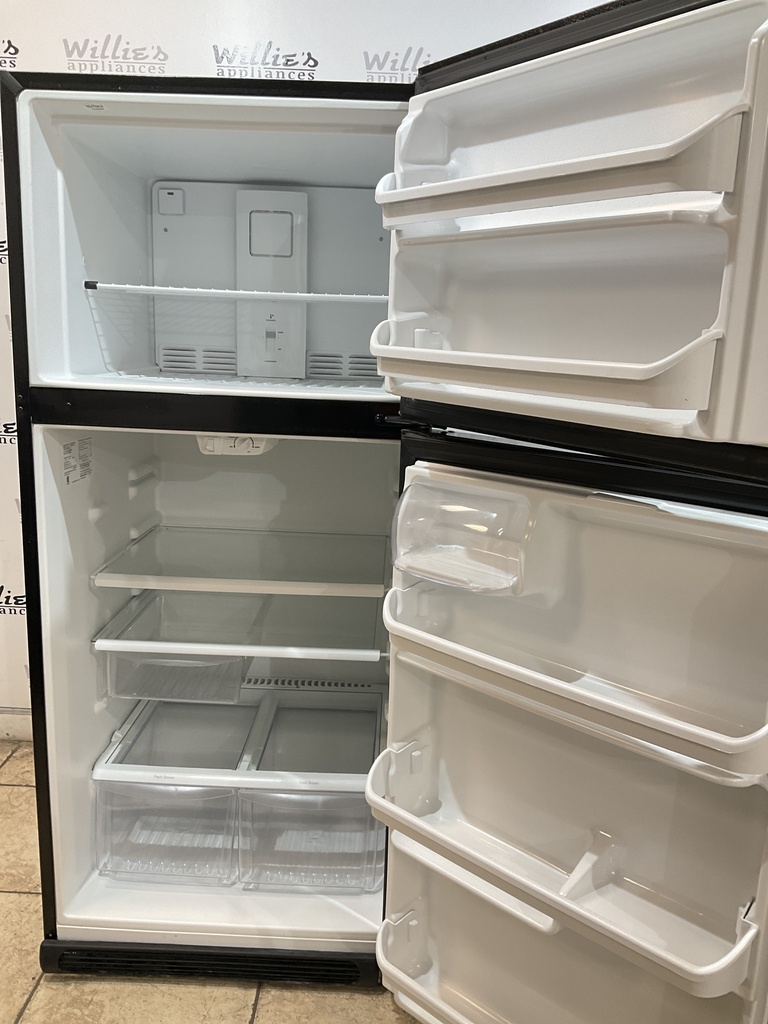Frigidaire Used Refrigerator Top and Bottom 30x69 (Black) 