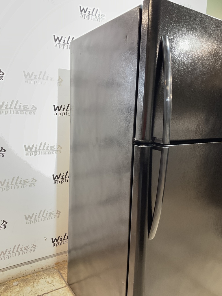Frigidaire Used Refrigerator Top and Bottom 30x69 (Black) 