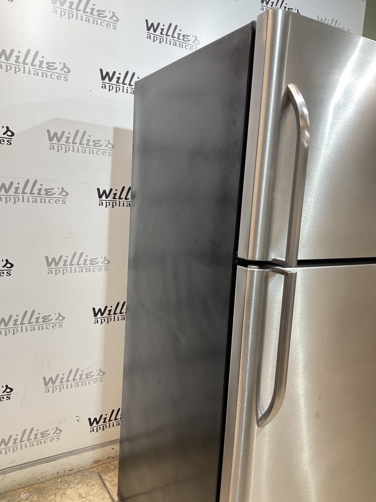 Frigidaire Used Refrigerator Top and Bottom 30x69 (Stainless Steel) 