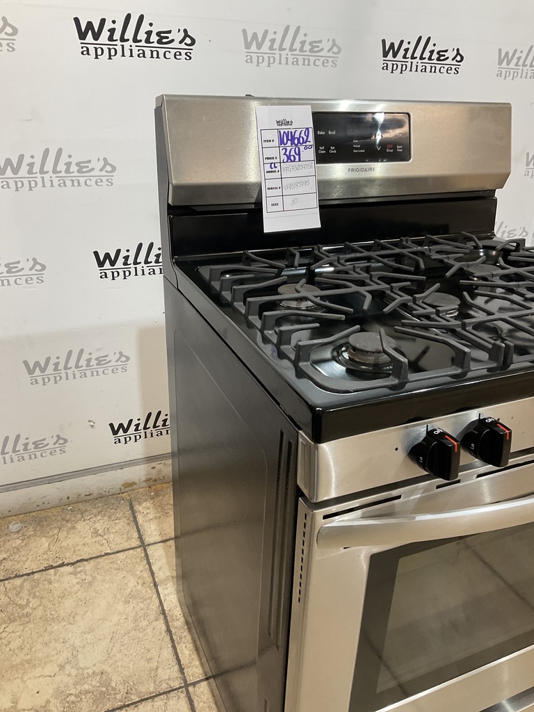 Frigidaire Used Natural Gas Stove 30inches (Stainless Steel) 