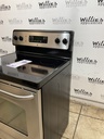 Ge Used Electric Stove 220volts (40/50 AMP) 30inches {no cord} (Stainless steel) 