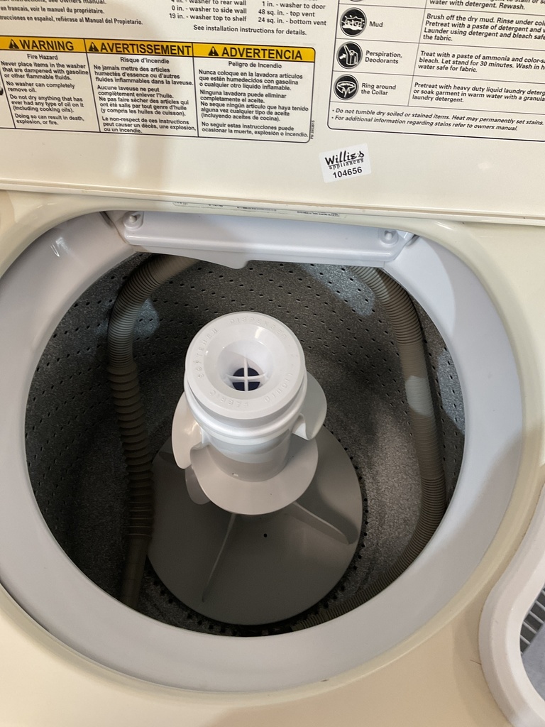 Whirlpool Used Washer Top-load 27inches (Bisque) 