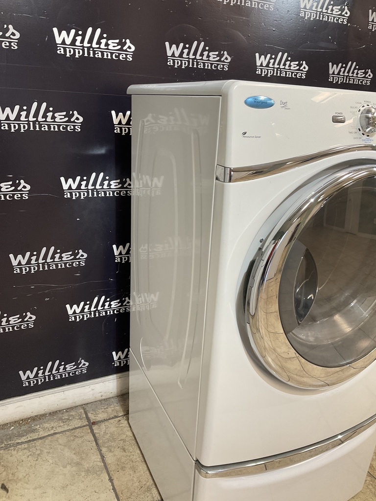 Whirlpool Used Electric Dryer 220volts (30 AMP) 27inches {3 prong} (White) 