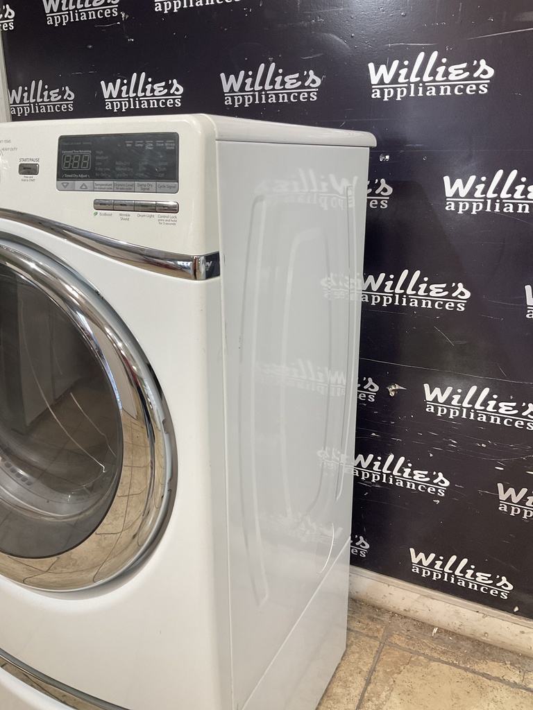 Whirlpool Used Electric Dryer 220volts (30 AMP) 27inches {3 prong} (White) 