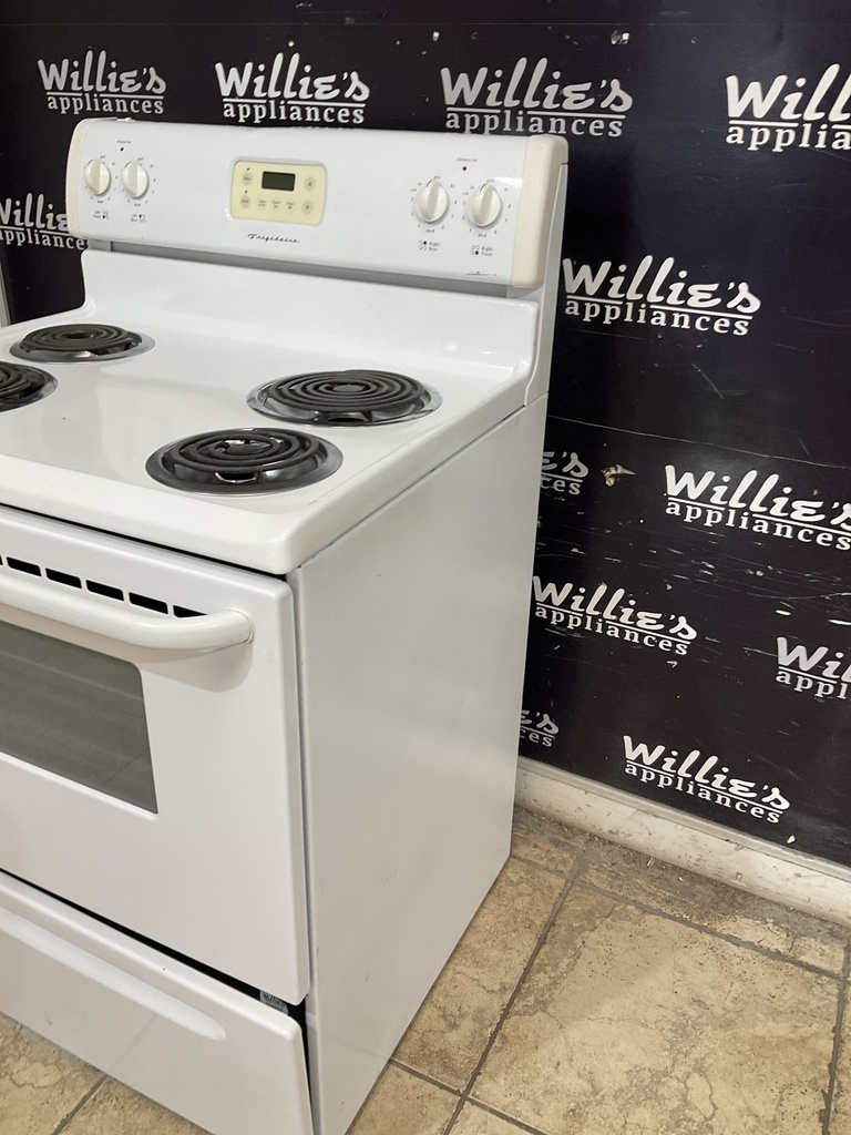 Frigidaire Used Electric Stove 220volts (40/50 AMP) 30inches {4 prong} (White) 