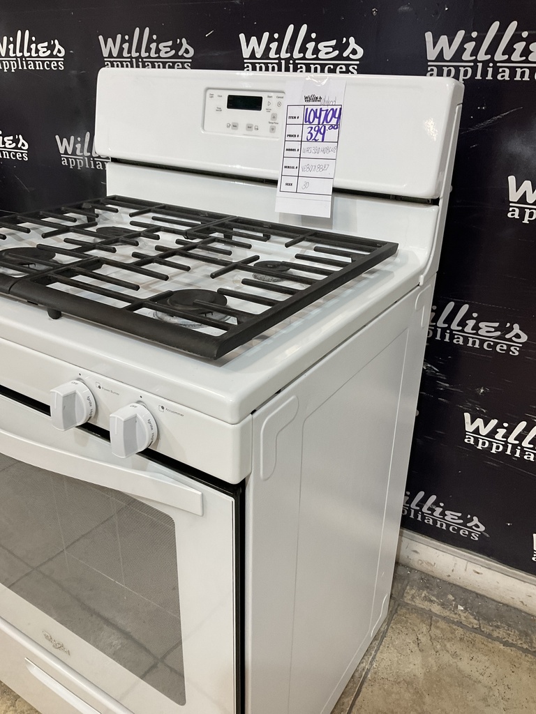 Whirlpool Used Natural Gas Stove 30inches (White) 