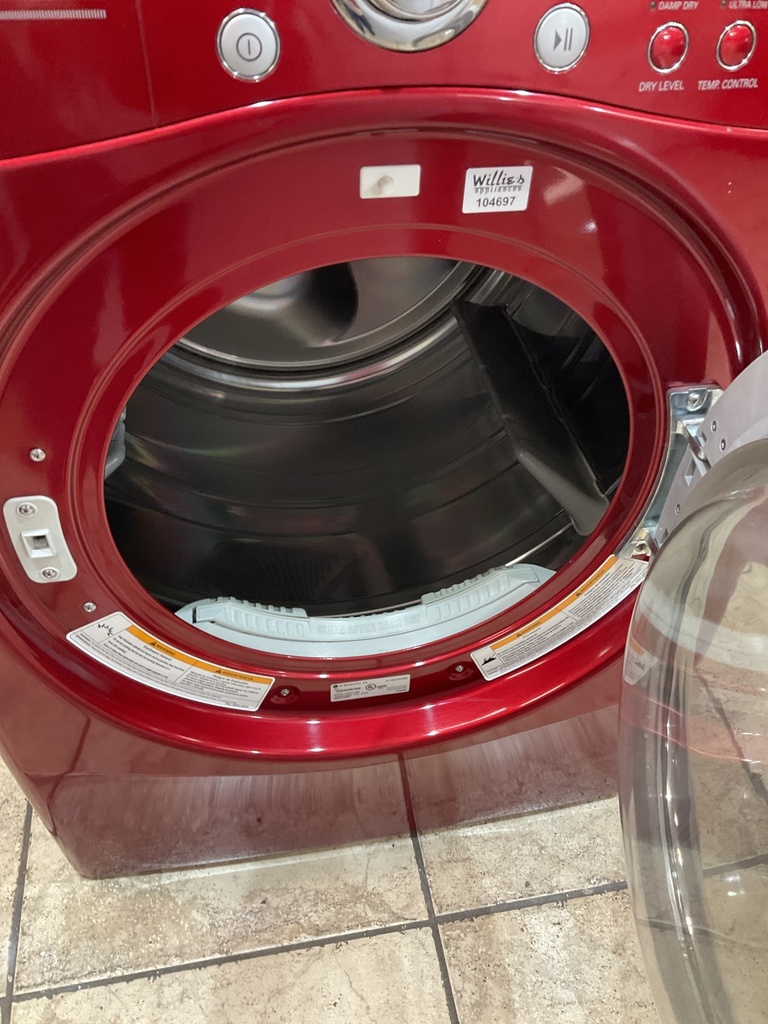 Lg Used Electric Dryer 220volts (30 AMP) 27inches {3 prong} (red) 