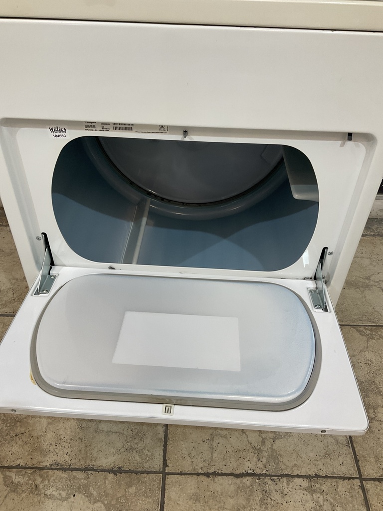 Whirlpool Used Electric Dryer 220volts (30 AMP) 29inches {3 prong} (Bisque/White) 