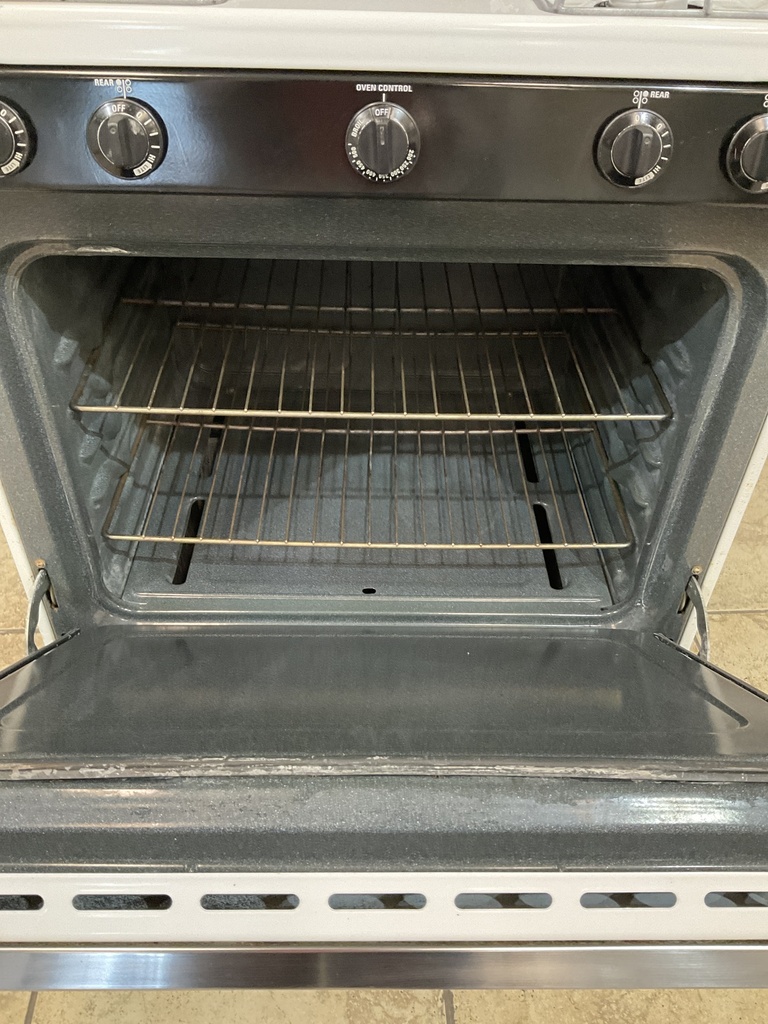 Hotpoint Used Natural Gas Stove 30inches (White/Black) 