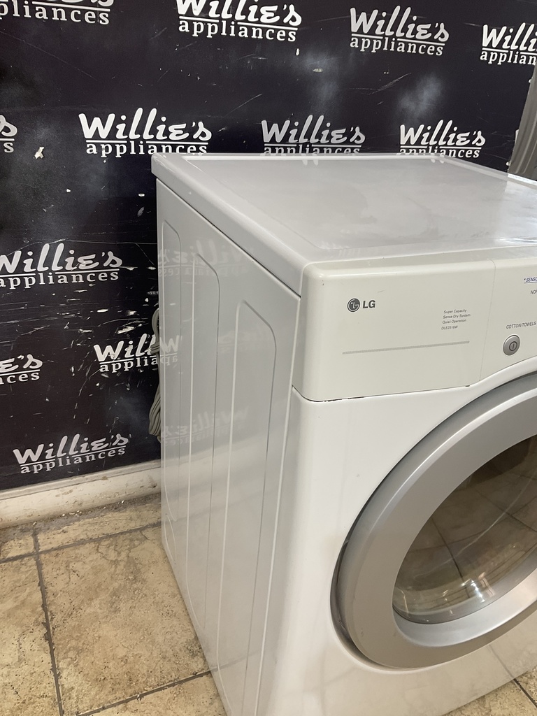 Lg Used Electric Dryer 220volts (30 AMP) 27inches (White) 