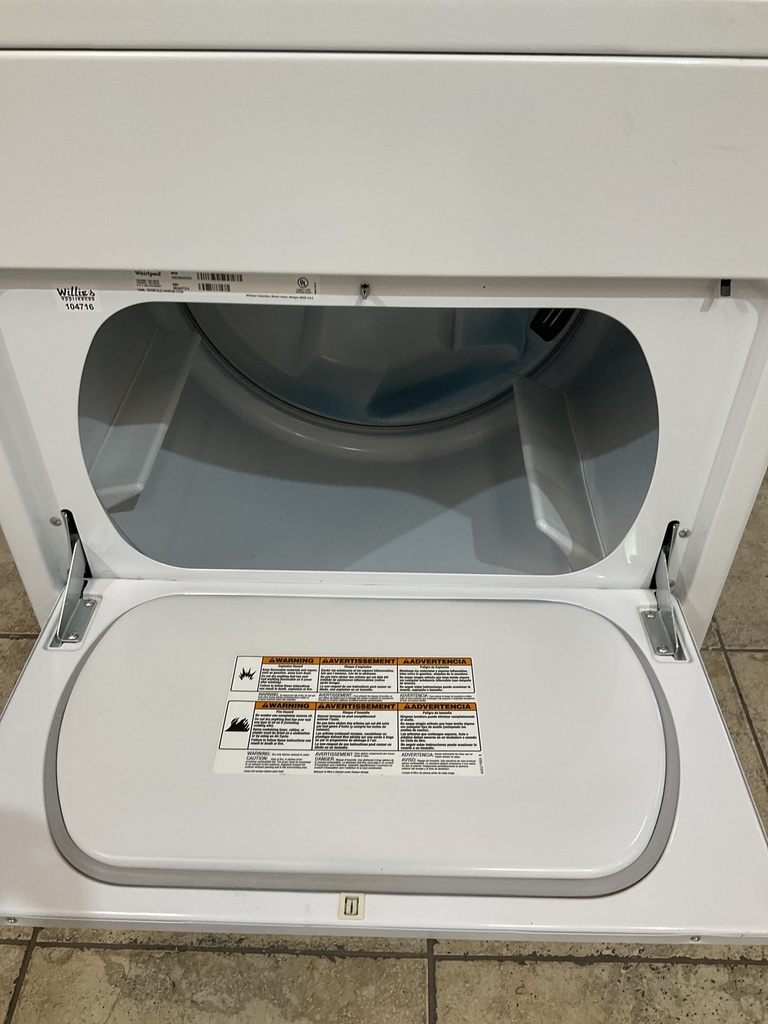 Whirlpool Used Natural Gas Dryer 29inches (White) 