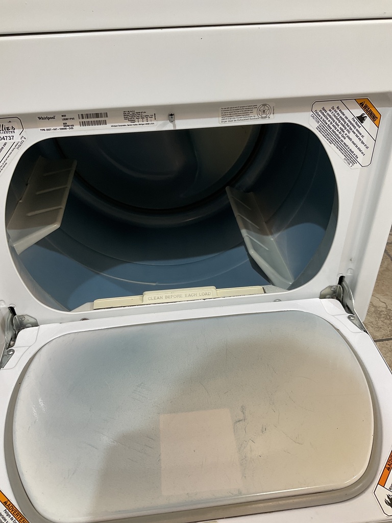 Whirlpool Used Natural Gas Dryer 29inches (White) 