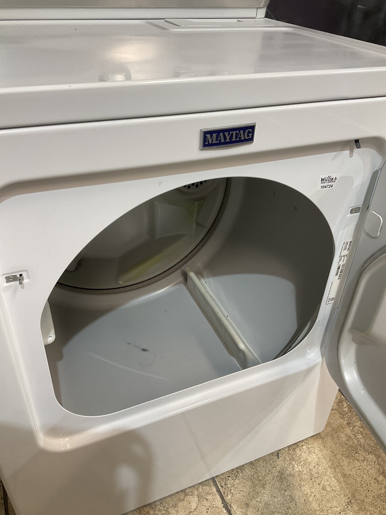 Maytag Used Electric Dryer 220volts (30 AMP) 29inches {no cord} (White) 