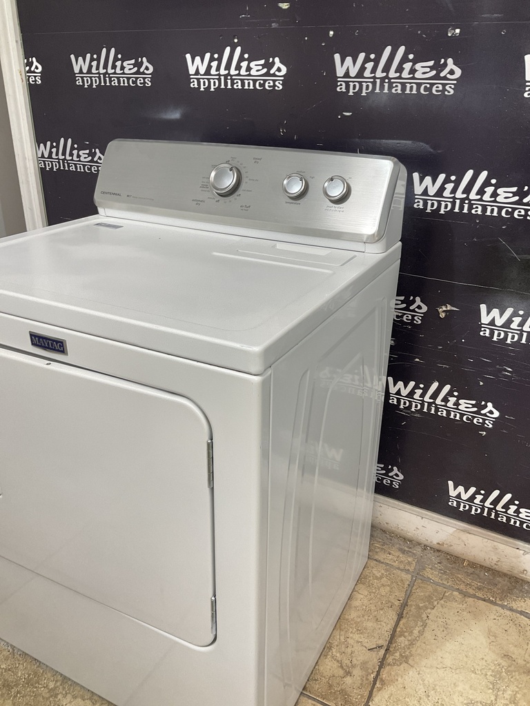 Maytag Used Electric Dryer 220volts (30 AMP) 29inches {no cord} (White) 