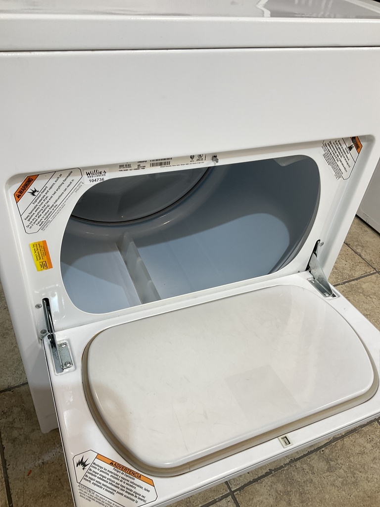 Whirlpool Used Electric Dryer 220volts (30 AMP) 29inches {3 prong} (White)