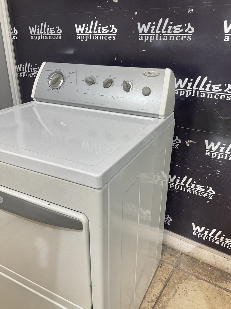 Whirlpool Used Electric Dryer 220volts (30 AMP) 29inches {3 prong} (White) 