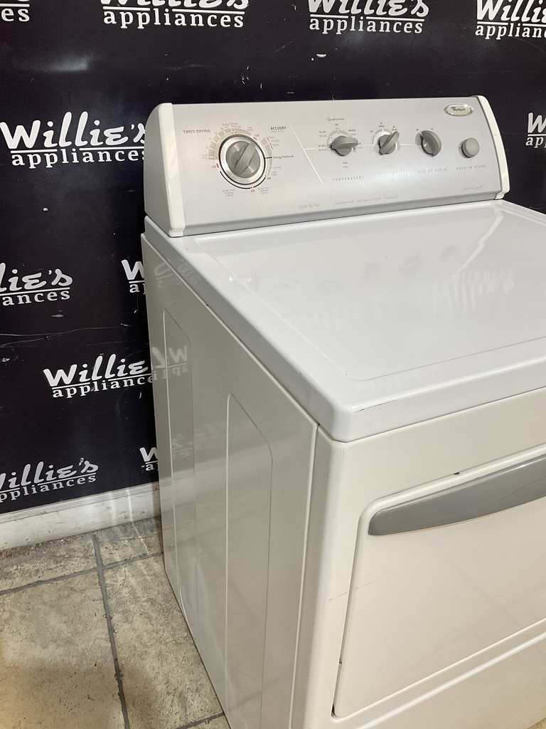 Whirlpool Used Electric Dryer 220volts (30 AMP) 29inches {3 prong} (White) 